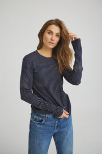 Segberg Stripe T-shirt - Blue Indigo