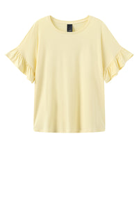 Seija T-shirt - Pastel Yellow