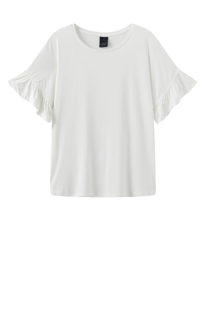 LUXZUZ // ONE TWO Seija T-shirt T-Shirt 737 Cream