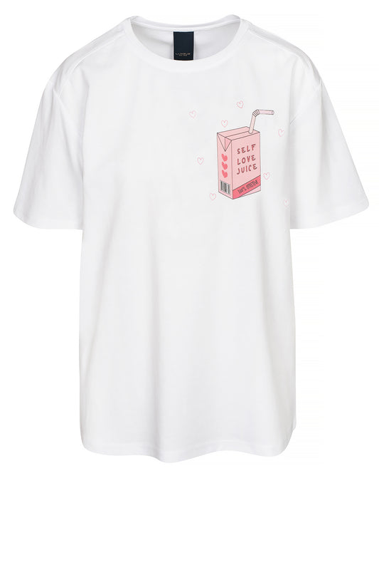 LUXZUZ // ONE TWO Self Love Juice T-shirt T-Shirt 901 White