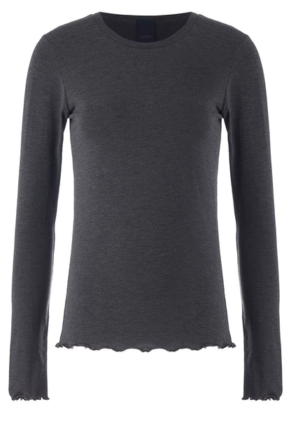 LUXZUZ // ONE TWO Sigba Bamboo T-shirt T-Shirt 816 Dark Grey Melange