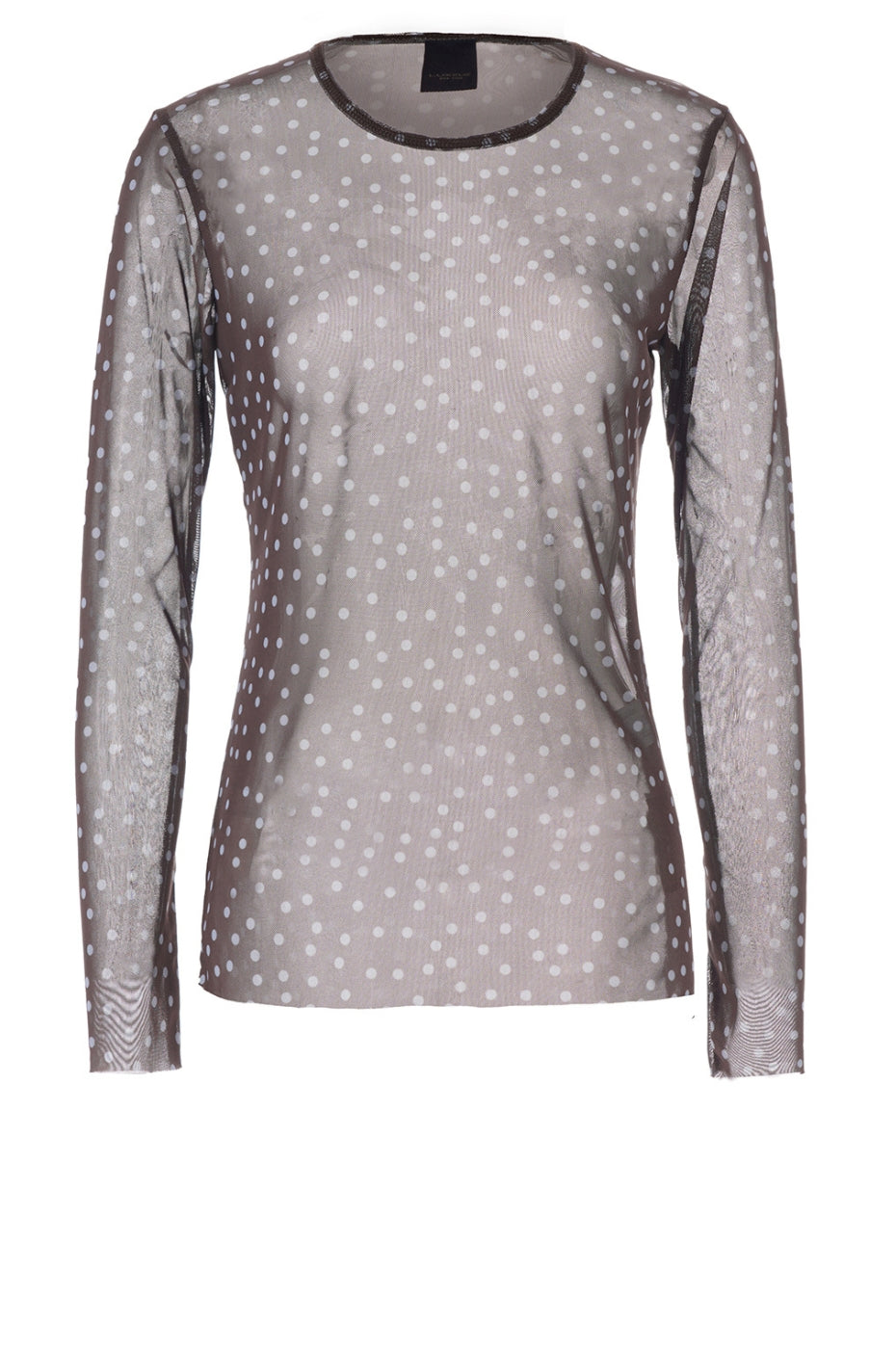 LUXZUZ // ONE TWO Sigborg Dot Mesh T-shirt T-Shirt 503 Blue Fog