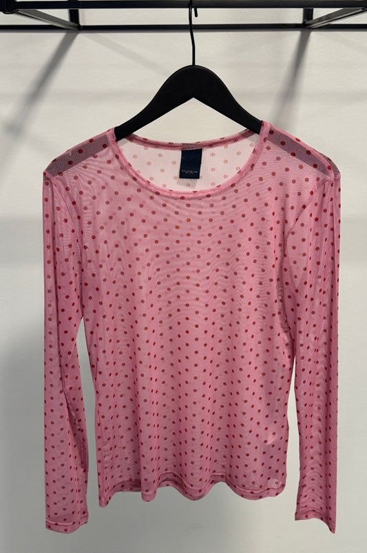 LUXZUZ // ONE TWO Sigdotti Mesh T-shirt T-Shirt 322 Pink Lady