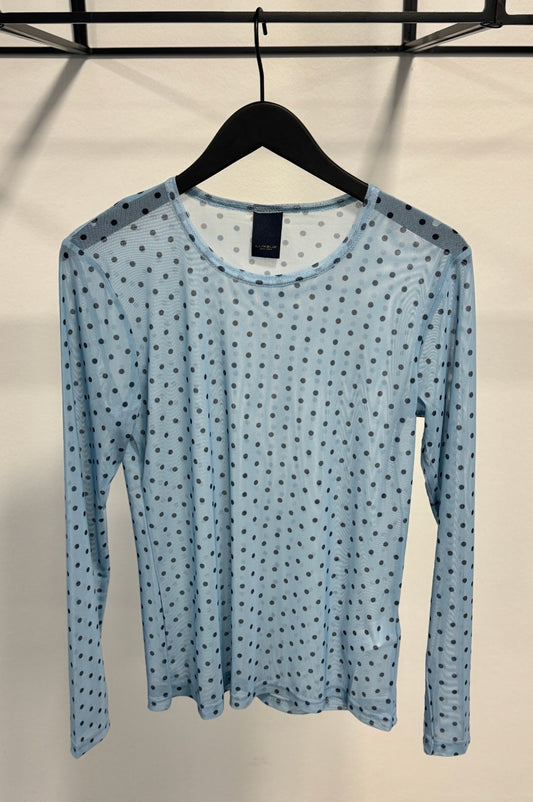 LUXZUZ // ONE TWO Sigdotti Mesh T-shirt T-Shirt 501 Cerulean Blue