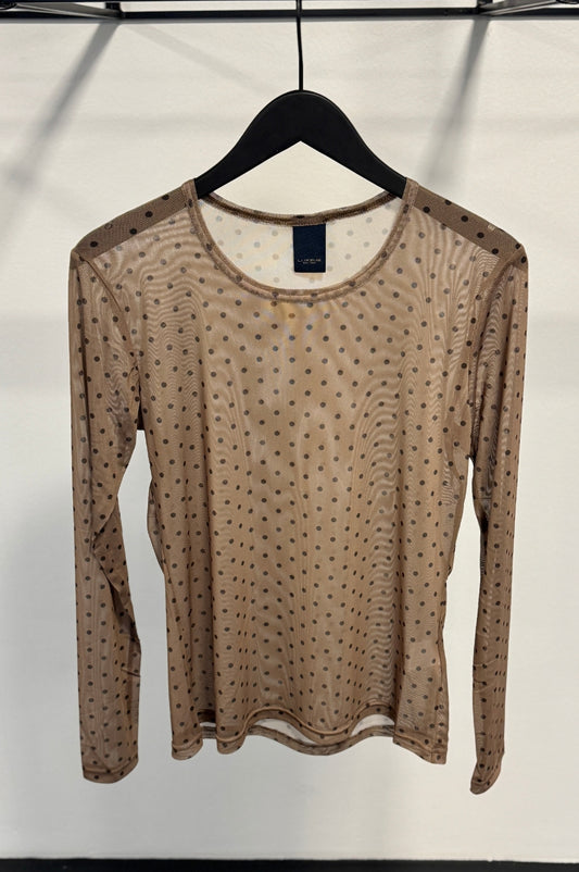 LUXZUZ // ONE TWO Sigdotti Mesh T-shirt T-Shirt 716 Bark Brown