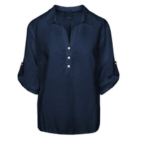 Siwaia Blouse - Navy Blue