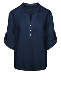Siwaia Blouse - Navy Blue
