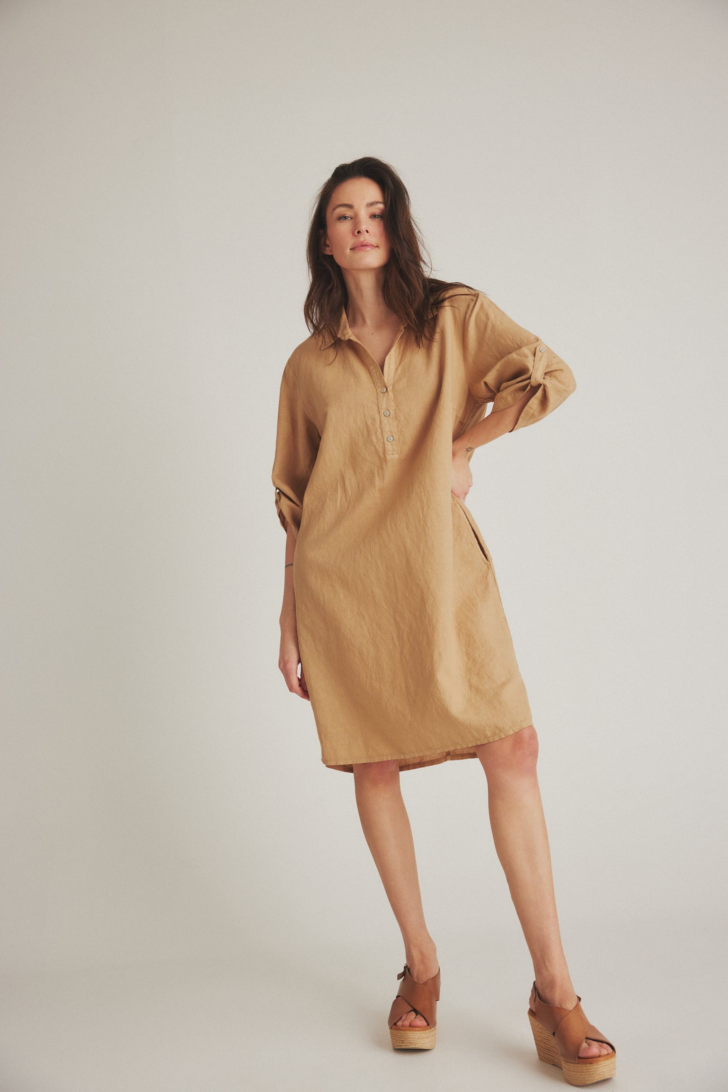 LUXZUZ // ONE TWO Siwinia Dress Dress 709 Irish cream