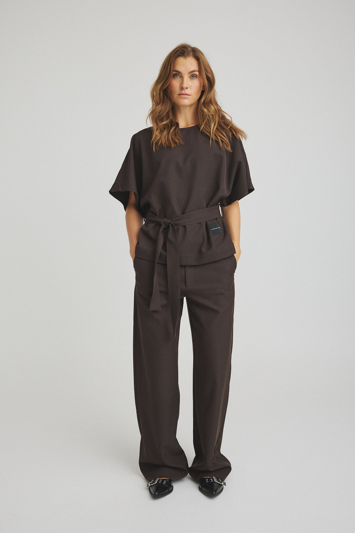 LUXZUZ // ONE TWO Thalia Pant Pant 799 Choco Lux