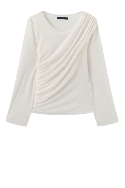 LUXZUZ // ONE TWO Thora T-Shirt T-Shirt 708 White Sand