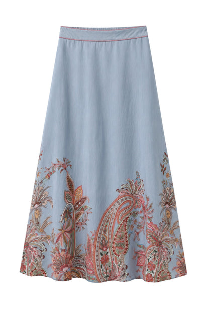 LUXZUZ // ONE TWO Vagna Skirt Skirt Faded Blue 5019