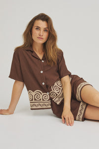 Valeria Shorts - Dark Brown