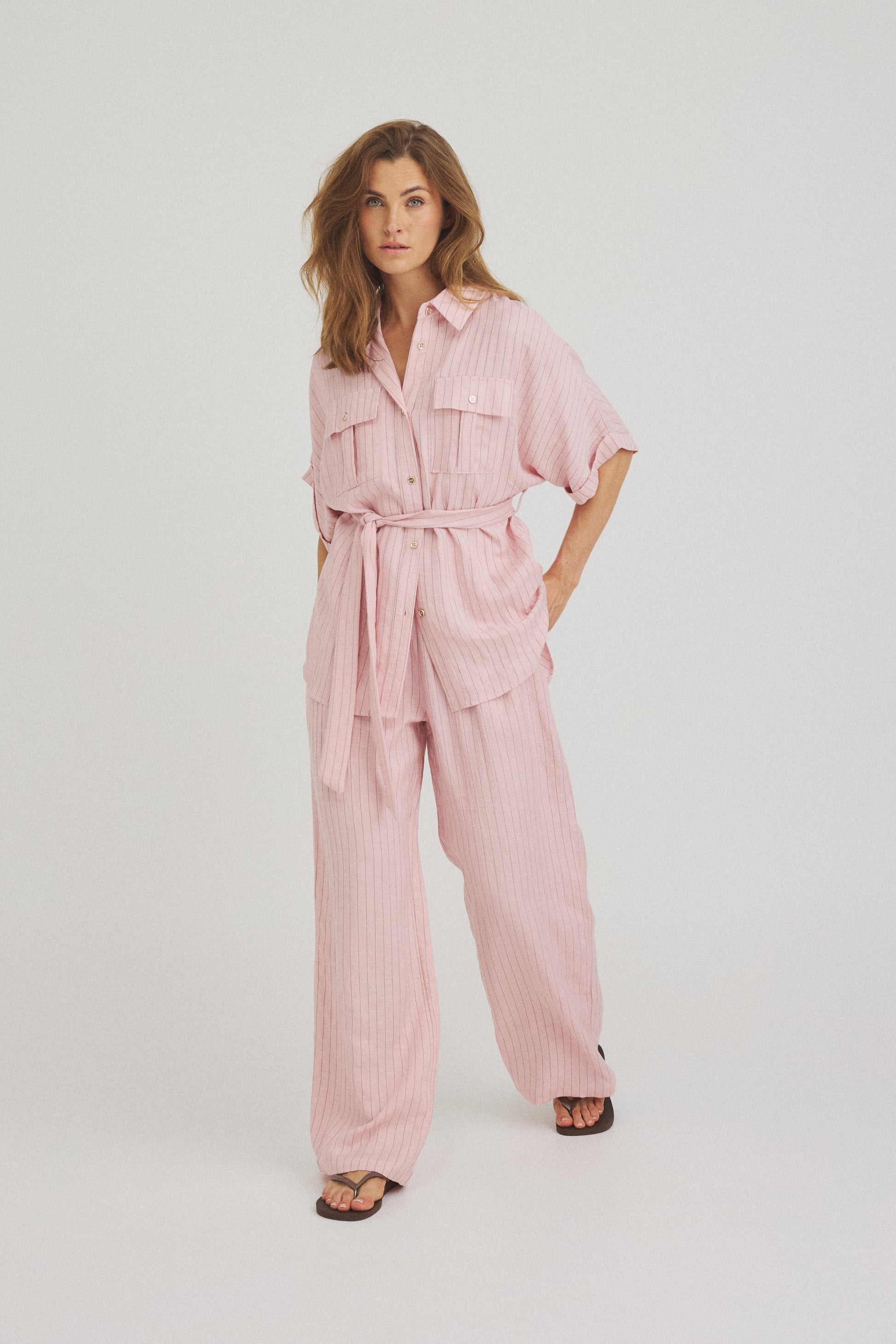 LUXZUZ // ONE TWO Vanda Pant Pant Faded Pink 3054
