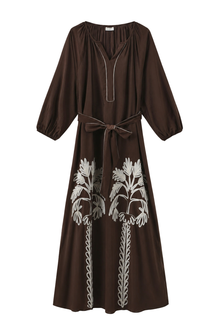 LUXZUZ // ONE TWO Varinka Dress Dress Dark Brown 7090