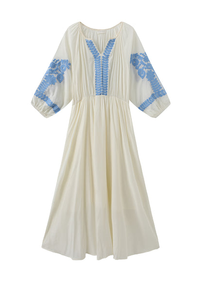 LUXZUZ // ONE TWO Varla Dress Dress Blue 5001