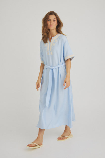LUXZUZ // ONE TWO Vava Dress Dress Light Blue 5010