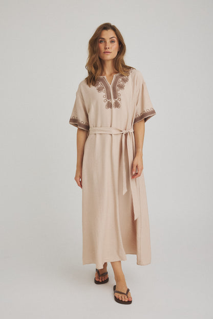 LUXZUZ // ONE TWO Vava Dress Dress Taupe 7012
