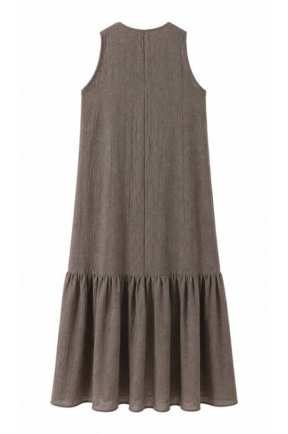 LUXZUZ // ONE TWO Veinta Dress Dress Dark Taupe 7300