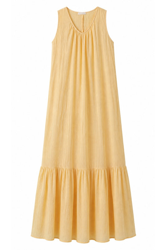 LUXZUZ // ONE TWO Veinta Dress Dress Soft Yellow 1029