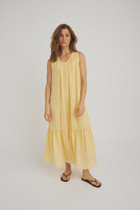 Veinta Dress - Soft Yellow