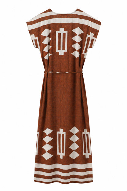 LUXZUZ // ONE TWO Vejdi Dress Dress Dark Brown 7090