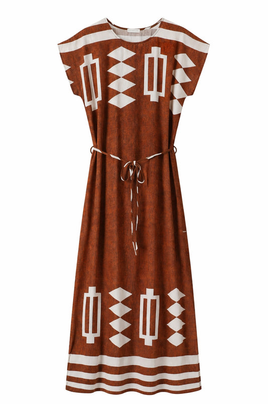 LUXZUZ // ONE TWO Vejdi Dress Dress Dark Brown 7090