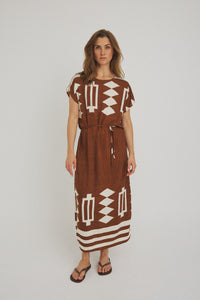 Vejdi Dress - Dark Brown