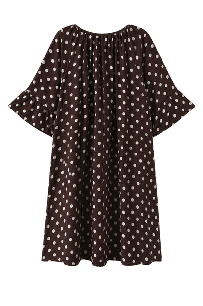 LUXZUZ // ONE TWO Venetia Dress Dress Dark Brown 7090