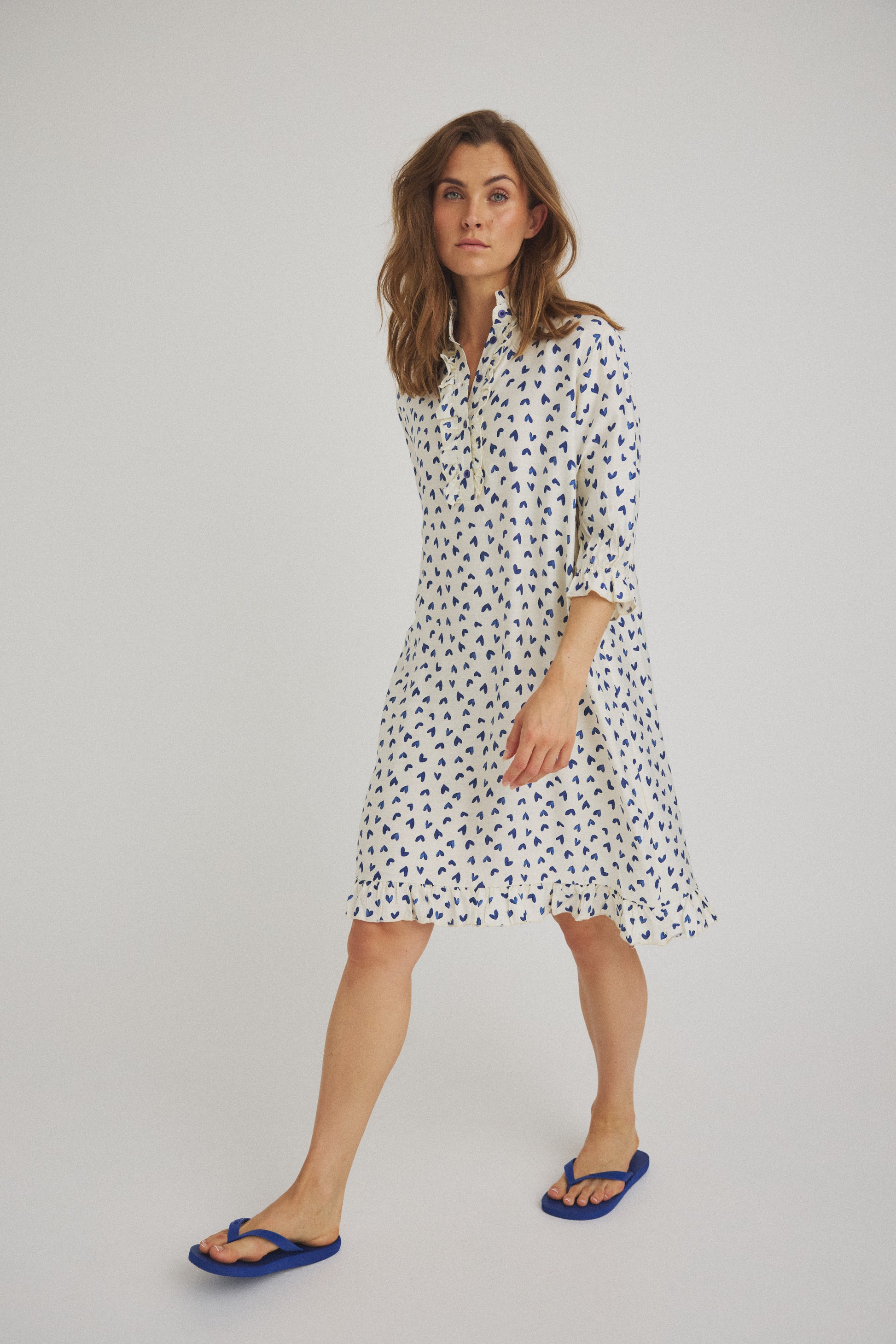 LUXZUZ // ONE TWO Verharto Dress Dress Dark Blue 5077