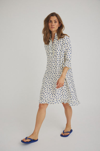 LUXZUZ // ONE TWO Verharto Dress Dress Dark Blue 5077