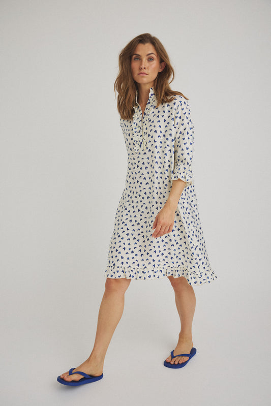 LUXZUZ // ONE TWO Verharto Dress Dress Dark Blue 5077