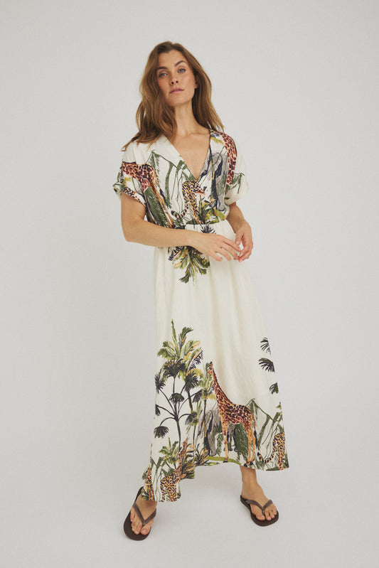 LUXZUZ // ONE TWO Via Dress Dress Off White 7038