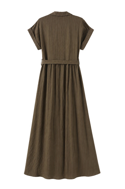 LUXZUZ // ONE TWO Viana Dress Dress Army Green 6330