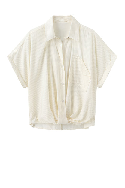 LUXZUZ // ONE TWO Viben Shirt Shirt Cream 7037