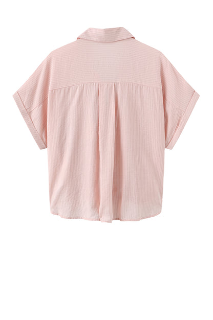 LUXZUZ // ONE TWO Viben Shirt Shirt Faded Pink 3054