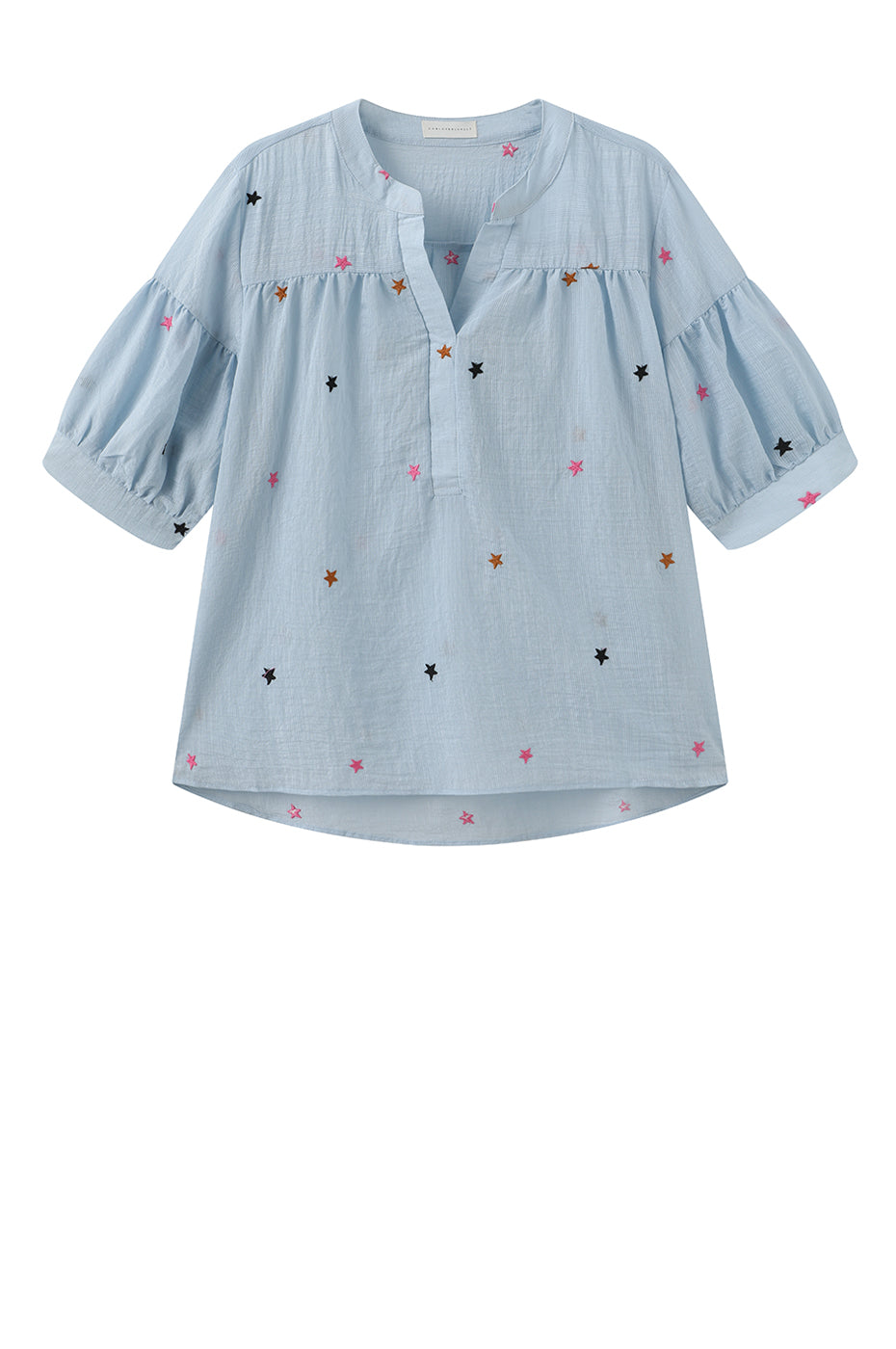 LUXZUZ // ONE TWO Vibse Blouse Blouse Light Blue 5010