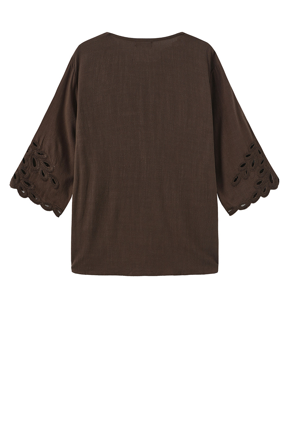 LUXZUZ // ONE TWO Vicha Blouse Blouse Dark Brown 7090