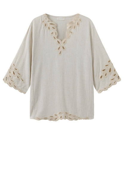 LUXZUZ // ONE TWO Vicha Blouse Blouse Off White 7038
