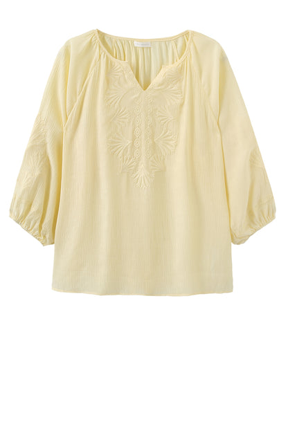 LUXZUZ // ONE TWO Vicky Blouse Blouse Soft Yellow 1029