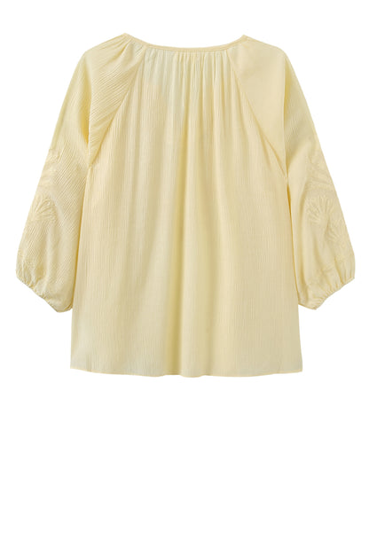 LUXZUZ // ONE TWO Vicky Blouse Blouse Soft Yellow 1029