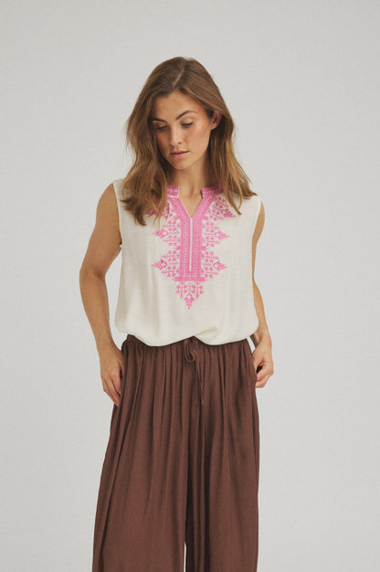 LUXZUZ // ONE TWO Vigdis Top Top Pink 3020