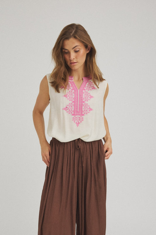 LUXZUZ // ONE TWO Vigdis Top Top Pink 3020