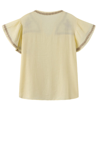 LUXZUZ // ONE TWO Vika Blouse Blouse Soft Yellow 1029