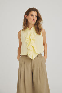 Vilhelma top - Soft Yellow