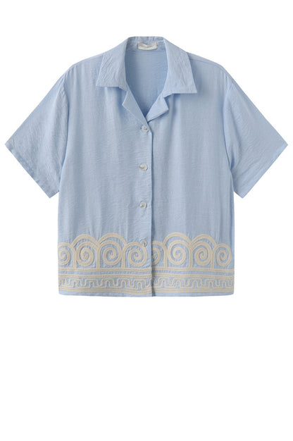 LUXZUZ // ONE TWO Vilia Shirt Shirt Light Blue 5010