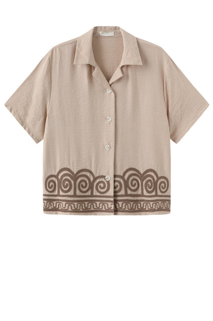 LUXZUZ // ONE TWO Vilia Shirt Shirt Taupe 7012
