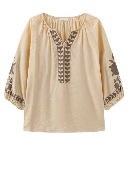 LUXZUZ // ONE TWO Vina Blouse Blouse Soft Yellow 1029
