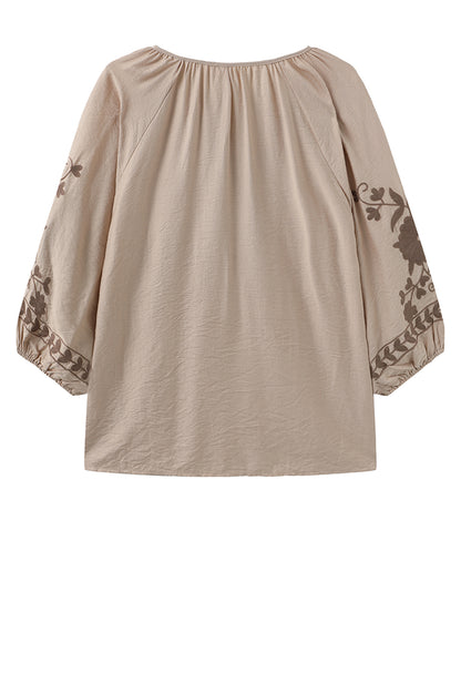 LUXZUZ // ONE TWO Vina Blouse Blouse Taupe 7012