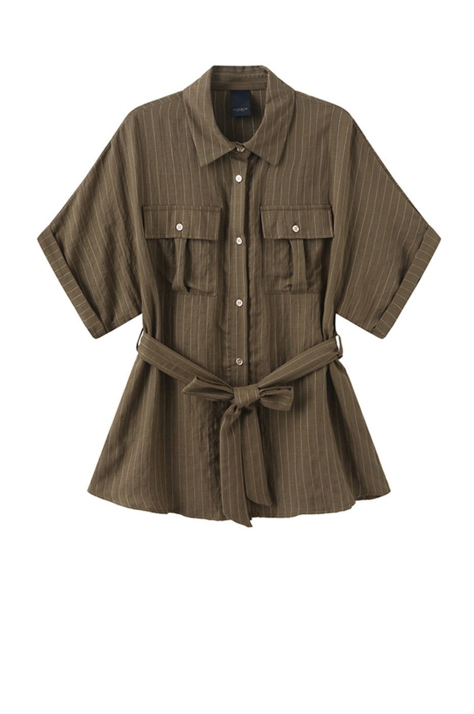LUXZUZ // ONE TWO Viol Shirt Shirt Army Green 6330