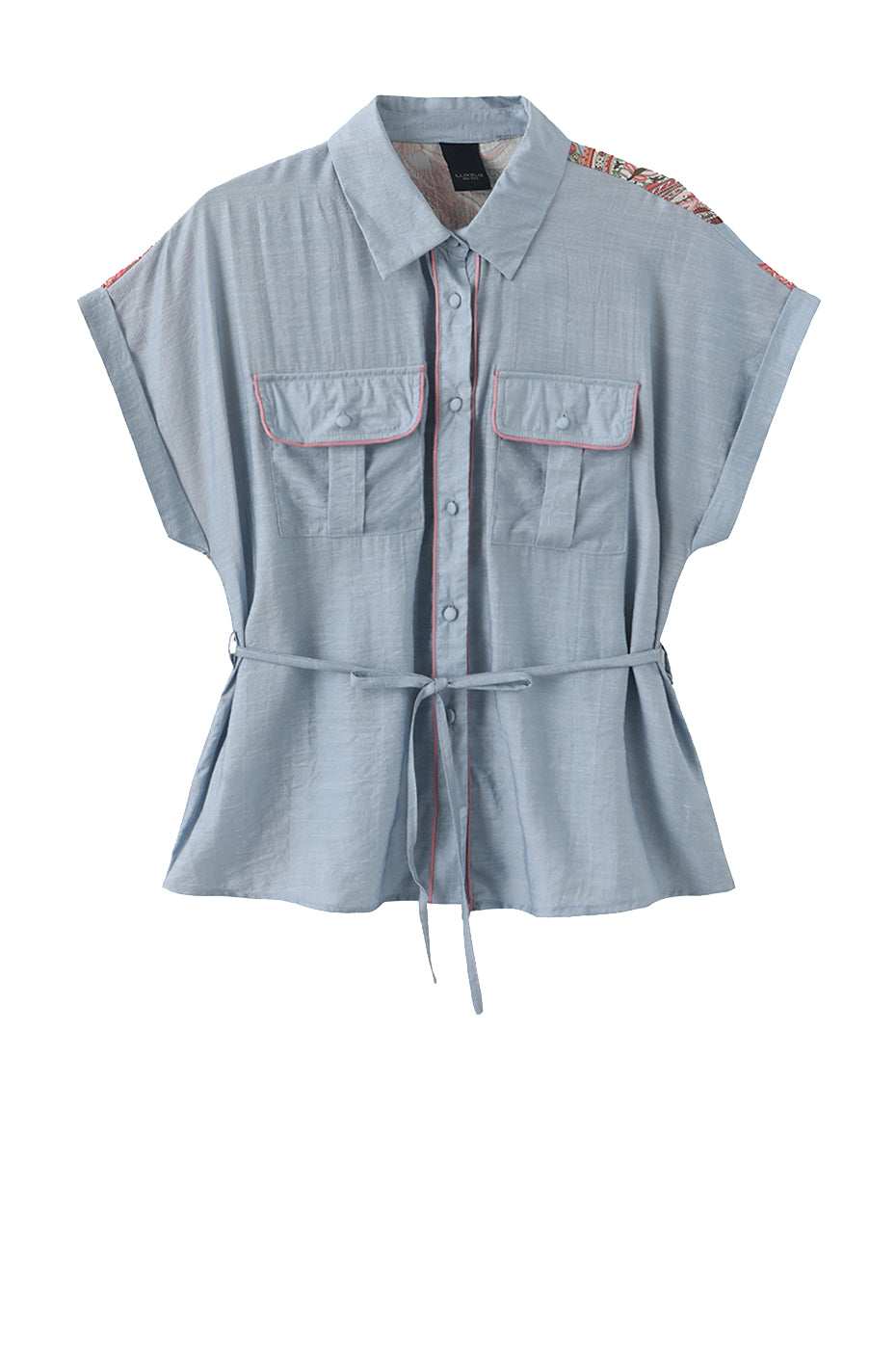 LUXZUZ // ONE TWO Violet Shirt Shirt Faded Blue 5019